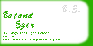 botond eger business card